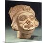 Ceramic Human Head Originating from Rio Iscuande-null-Mounted Giclee Print