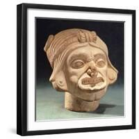 Ceramic Human Head Originating from Rio Iscuande-null-Framed Giclee Print