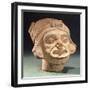 Ceramic Human Head Originating from Rio Iscuande-null-Framed Giclee Print