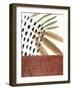 Ceramic Leaves III-Renée Stramel-Framed Art Print