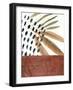 Ceramic Leaves III-Renée Stramel-Framed Art Print