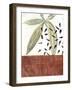 Ceramic Leaves IV-Renée Stramel-Framed Art Print