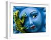 Ceramic Plaque Face and Lizard, San Miguel De Allende, Mexico-Nancy Rotenberg-Framed Photographic Print