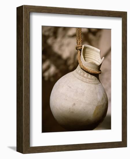 Ceramic Pot in Nizwa Fort, Oman-John Warburton-lee-Framed Photographic Print