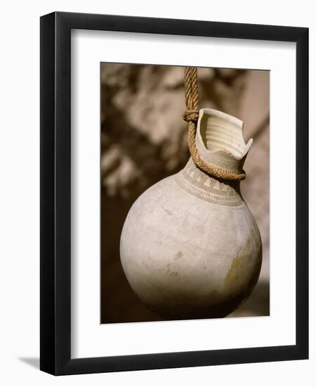 Ceramic Pot in Nizwa Fort, Oman-John Warburton-lee-Framed Photographic Print