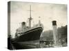 Ceramic Ship Pictured in Govan Dry Dock, April 1952-null-Stretched Canvas