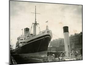 Ceramic Ship Pictured in Govan Dry Dock, April 1952-null-Mounted Premium Photographic Print