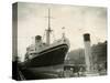 Ceramic Ship Pictured in Govan Dry Dock, April 1952-null-Stretched Canvas