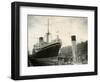 Ceramic Ship Pictured in Govan Dry Dock, April 1952-null-Framed Photographic Print