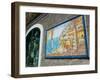 Ceramic Shop with Positano View Done in Tile, Positano, Amalfi, Campania, Italy-Walter Bibikow-Framed Photographic Print