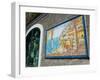 Ceramic Shop with Positano View Done in Tile, Positano, Amalfi, Campania, Italy-Walter Bibikow-Framed Photographic Print
