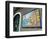 Ceramic Shop with Positano View Done in Tile, Positano, Amalfi, Campania, Italy-Walter Bibikow-Framed Photographic Print