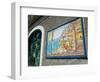 Ceramic Shop with Positano View Done in Tile, Positano, Amalfi, Campania, Italy-Walter Bibikow-Framed Photographic Print