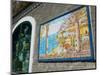 Ceramic Shop with Positano View Done in Tile, Positano, Amalfi, Campania, Italy-Walter Bibikow-Mounted Photographic Print