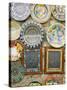 Ceramic Souvenirs, Ravello, Campania, Italy-Walter Bibikow-Stretched Canvas