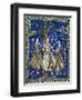 Ceramic Tile Panel with Female Musicians-null-Framed Giclee Print