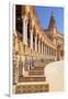 Ceramic tiles in the alcoves and arches of the Plaza de Espana, Maria Luisa Park, Seville, Spain-Neale Clark-Framed Photographic Print