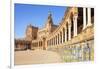 Ceramic tiles in the alcoves and arches of the Plaza de Espana, Maria Luisa Park, Seville, Spain-Neale Clark-Framed Photographic Print