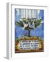 Ceramic Tiles of Religious Theme, Ceuta, Spanish North Africa, Africa-Ken Gillham-Framed Photographic Print