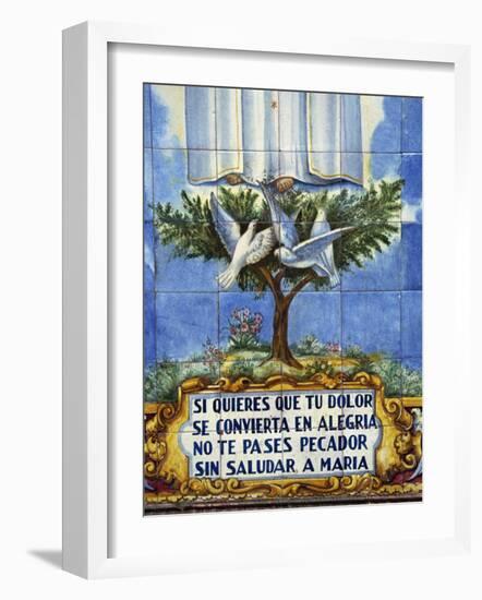 Ceramic Tiles of Religious Theme, Ceuta, Spanish North Africa, Africa-Ken Gillham-Framed Photographic Print