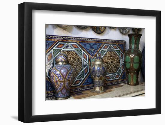 Ceramics, Crafts, Fes, Morocco, Africa-Kymri Wilt-Framed Photographic Print