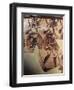 Ceramics, Krater known as 'Warrior Vase', Detail, Armed Soldiers-null-Framed Giclee Print