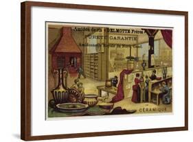 Ceramics Manufacturing-null-Framed Giclee Print