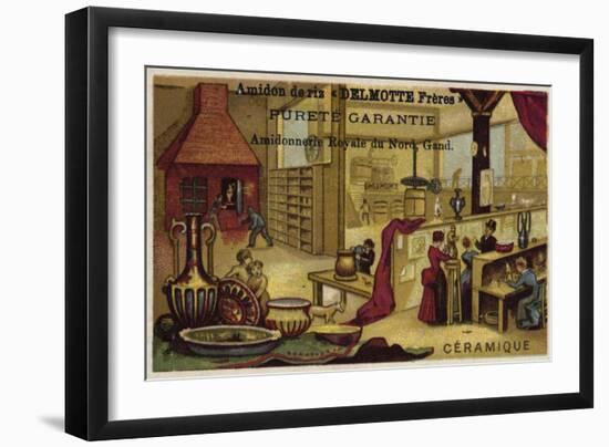 Ceramics Manufacturing-null-Framed Giclee Print