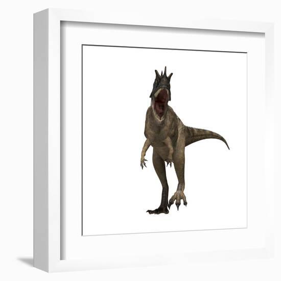 Ceratosaurus Dinosaur from the Jurassic Period-null-Framed Art Print