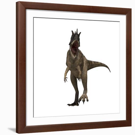 Ceratosaurus Dinosaur from the Jurassic Period-null-Framed Art Print