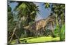 Ceratosaurus Hunting in Forest-null-Mounted Art Print