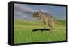 Ceratosaurus Hunting in Prehistoric Grasslands-null-Framed Stretched Canvas