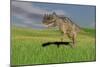 Ceratosaurus Hunting in Prehistoric Grasslands-null-Mounted Art Print