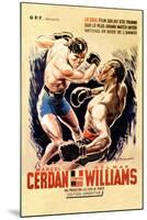 Cerdan vs. Williams-null-Mounted Art Print