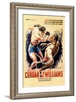 Cerdan vs. Williams-null-Framed Art Print