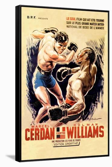 Cerdan vs. Williams-null-Framed Stretched Canvas