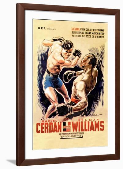 Cerdan vs. Williams-null-Framed Art Print