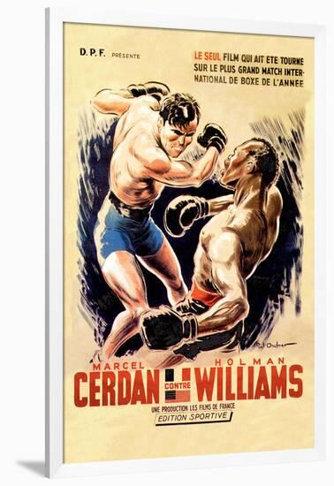 Cerdan vs. Williams-null-Framed Art Print