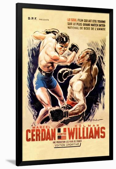 Cerdan vs. Williams-null-Framed Art Print