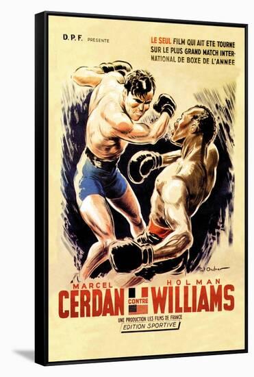 Cerdan vs. Williams-null-Framed Stretched Canvas