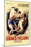 Cerdan vs. Williams-null-Mounted Art Print