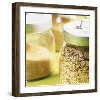 Cereals in Storage Jars-Barbara Bonisolli-Framed Photographic Print