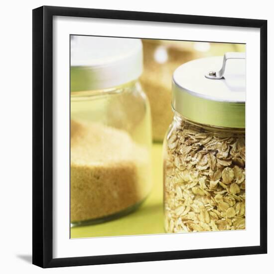 Cereals in Storage Jars-Barbara Bonisolli-Framed Photographic Print