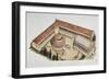 Ceremonial Circular Tholos and Temple of Asclepius, Epidaurus, 4th Century Bc-null-Framed Giclee Print