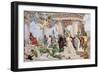 Ceremonial Curtain of the Croatian National Theatre, 1895-Vlaho Bukovac-Framed Giclee Print