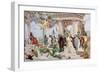 Ceremonial Curtain of the Croatian National Theatre, 1895-Vlaho Bukovac-Framed Giclee Print