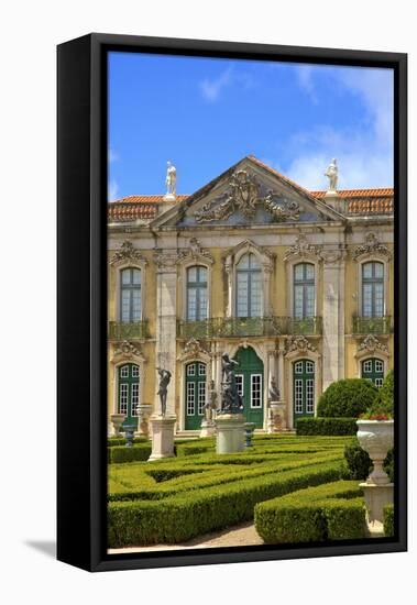 Ceremonial Facade, Palacio De Queluz, Lisbon, Portugal, South West Europe-Neil Farrin-Framed Stretched Canvas