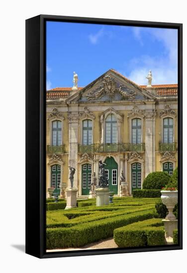 Ceremonial Facade, Palacio De Queluz, Lisbon, Portugal, South West Europe-Neil Farrin-Framed Stretched Canvas