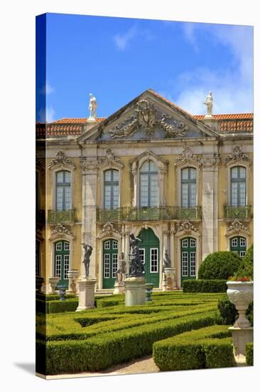 Ceremonial Facade, Palacio De Queluz, Lisbon, Portugal, South West Europe-Neil Farrin-Stretched Canvas