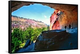 Ceremonial Kiva-George Oze-Framed Stretched Canvas